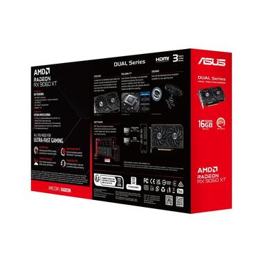 ASUS Graphics Card Dual Radeon RX9060XT 16G