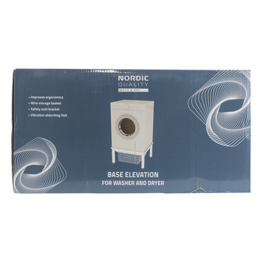 NORDIC Q Base elevation washer/dryer 352135 with basket, 62x56x30cm