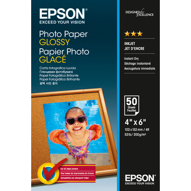 EPSON Photo Paper Glossy 10x15cm S042547 InkJet 200g 50 Blatt