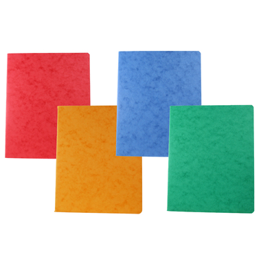 BÜROLINE Pressspanheft ass. 17,5x22cm 610020 kariert, 4mm, 80g 48 Blatt