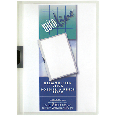 BÜROLINE Cartella con clip A4 667291 trasparente