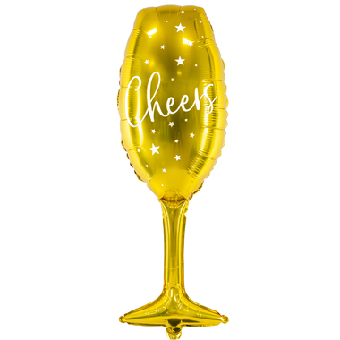 PARTYDECO Ballon en plastique 80cm FB52M-019 Verre