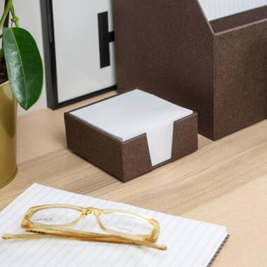 BIGSO BOX OF SWEDEN Zettelkasten James 110x110mm 2711C4801 Leinen, braun