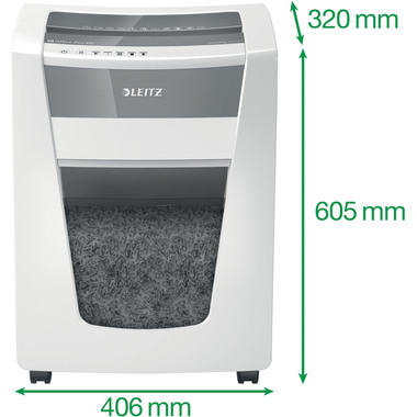 LEITZ Distruggi documenti IQ 8005-20-00 Office Pro, P-5, 30lt