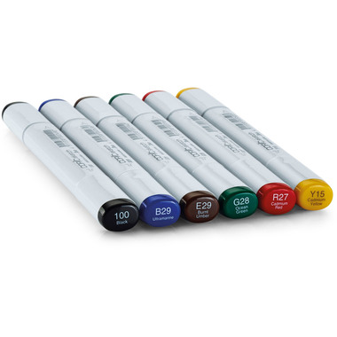 COPIC Marker Sketch 21075662 Set Bold Primaries, 6 Stück