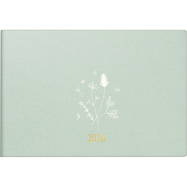 RIDOIDE Taschenagenda Septimus 2026 7017515026.26 1W/2S hellgrün DE 15.2x10.2cm