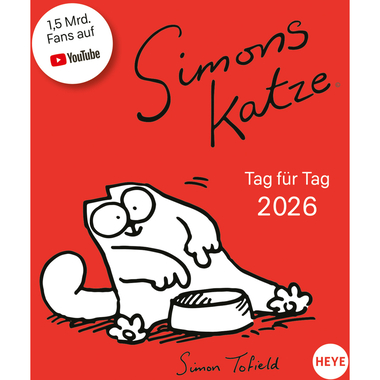 HEYE Cal. à déchirer SimonsCat 2026 23016+26 1J/1P AL 11x14cm