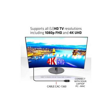 Club 3D cable rotatable plugs