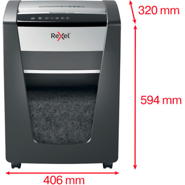 REXEL Aktenvernichter Momentum 2104578CH X420, P-4, 30lt