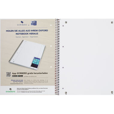 OXFORD Collegeblock A4+ 100050359 orange, blanco 80 Blatt