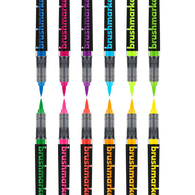 KARIN Brush Marker PRO 27C12 Neon colours 12 Stück