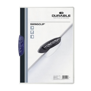 DURABLE Klemmhefter SWINGCLIP 226007 für 30 Blatt A4 dunkelblau