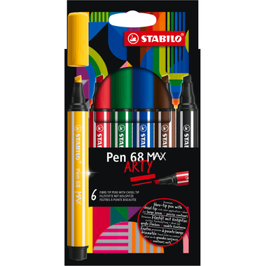 STABILO Penna Fibra 68 MAX Arty 768/06-21 ass. 6 pezzi