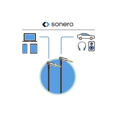 sonero Câble audio jack 3.5 mm - jack 3.5 mm 0.5 m