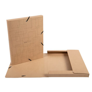 EXACOMPTA Box collezione Eterneco A4 59247E marrone ass. FSC 25x33x2.5cm