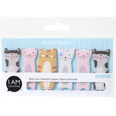 I AM CREATIVE Sticky Notes 4086.73 gatto 6x20 fogli