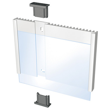 DURABLE Plaque de porte Info Sign 480123 argent, aluminium 149x105.5mm