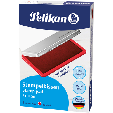 PELIKAN Tampon encreur métal rouge 331025 No.2 11x7cm