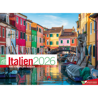 ACKERMANN Bildkalender 2026 3622 Italien DE 45x33cm