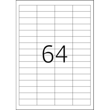 HERMA Étiquettes univer. 48,3x16,9mm 4271 blanc 6400 pcs./100 flls.