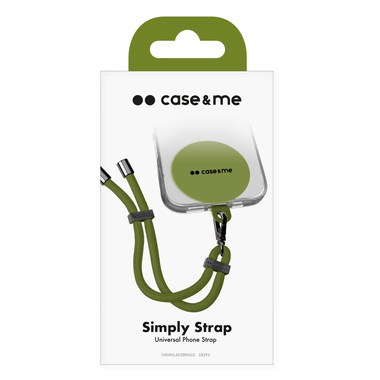 Adjustable universal phone lanyard with adhesive patch | case&me