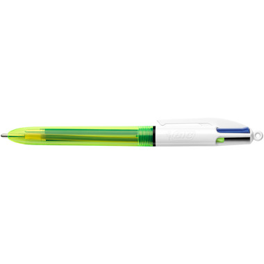 BIC Kugelschreiber Fluo 933949 4 Colours Blister