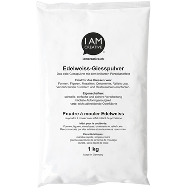 I AM CREATIVE Edelweiss Giesspulver 900101 weiss 1 kg