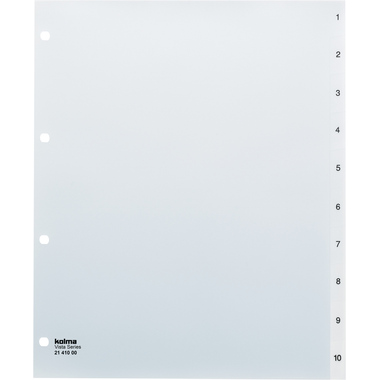 KOLMA Register Vista A4+ 21.410.00 transparent 1-10