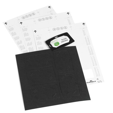 DURABLE Targhetta Carta riciclata 827201 40x75mm 20 pezzi