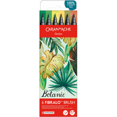CARAN D'ACHE Classic Fibralo Brush 0.5-5mm 186.804 Botanic 6 Stück