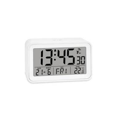 ADE digital alarm clock white