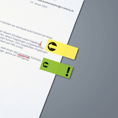 SIGEL Sticky Notes symbol 20x50mm HN635 4 colori ass. 4 x 40 strisce
