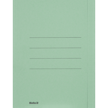 BIELLA Einlagemappe m. Klappe A4 25040130U grün 240g/m2 50 Stück