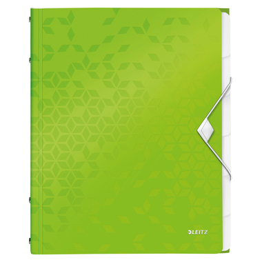 LEITZ Dossier de coll. WOW PP A4 4633-00-54 vert 6 comp.