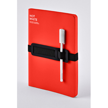 NUUNA Carnet Not White A5 55218 Red,sans réglure,176 p.