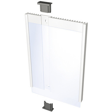 DURABLE Plaque de porte Info Sign 480323 argent, aluminium 149x210.5mm