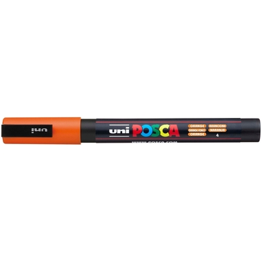 POSCA Marker 0.9-1.3mm PC-3M ORANGE orange, Rundspitze
