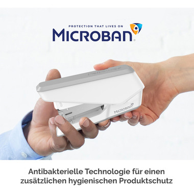 FELLOWES Heftgerät EasyPress LX840 5011701 Microban, weiss 25 Blatt