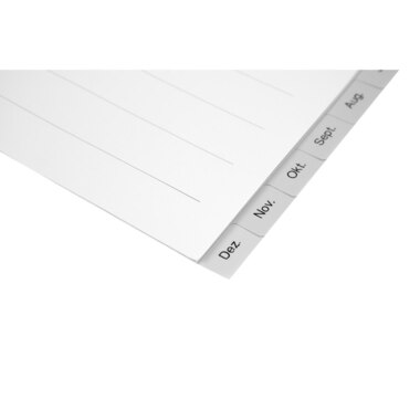 BIELLA Register PP A4 47141390U grau Jan-Dez DE