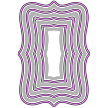 SIZZIX Fustelle 666847 Fanciful Framelits Rev. 8 pz.