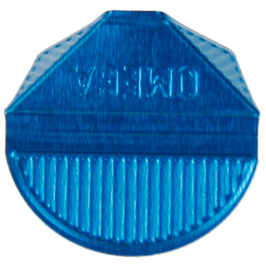 OMEGA Fermagli quadre 100/25 azzurro 100 pz.