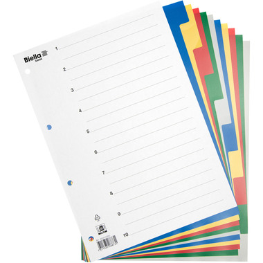 BIELLA Répertoires PP A4 46341000U couleurs 10 pcs.