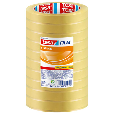 TESA Klebeband stand.Box 33mx15mm 573870000 geschrumpft 10 Stk.