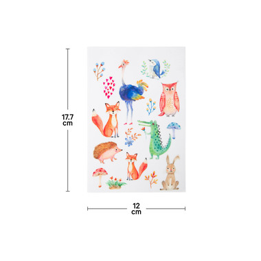 I AM CREATIVE Rub on Sticker 12x17.7cm 4010.64 Zoo