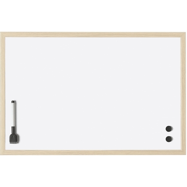 MAGNETOPLAN Whiteboard mit Holzrahmen 121927 Stahl 800x600mm