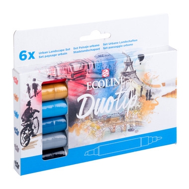 TALENS Ecoline Duotip Urban Landscape 11609913 6 Farben