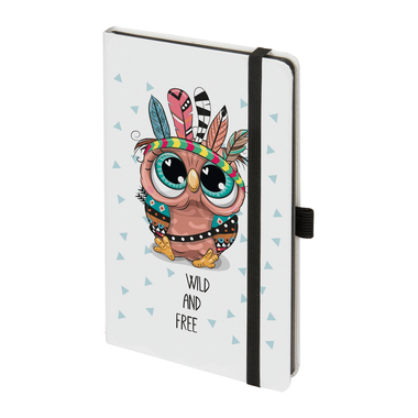 BIELLA Taccuino Kompagnon WhiteTrend 5845337623U Owl, punti 12.5x19.5cm