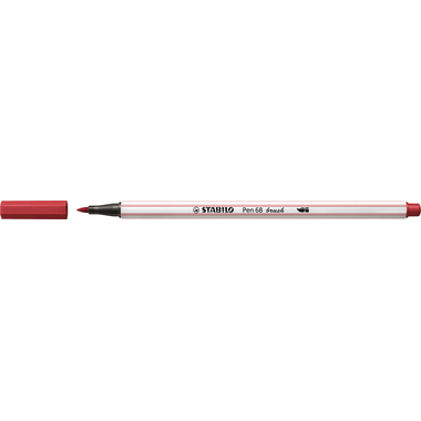 STABILO Stylo Fibre 68 brush 568/50 rouge foncé