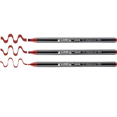 EDDING Calligraphy 1255 Set 2-5mm 1255-46-E carmin 3 pcs.