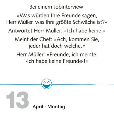 HARENBERG Calendario a strappo 2026 3309759+26 Beste Witze DE 11x14cm